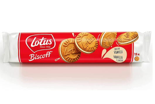 Paquete de galletas o galletas Lotus Biscoff, Reino Unido
